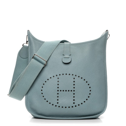 Hermes Taurillon Clemence Evelyne III GM Ciel 1 of 7