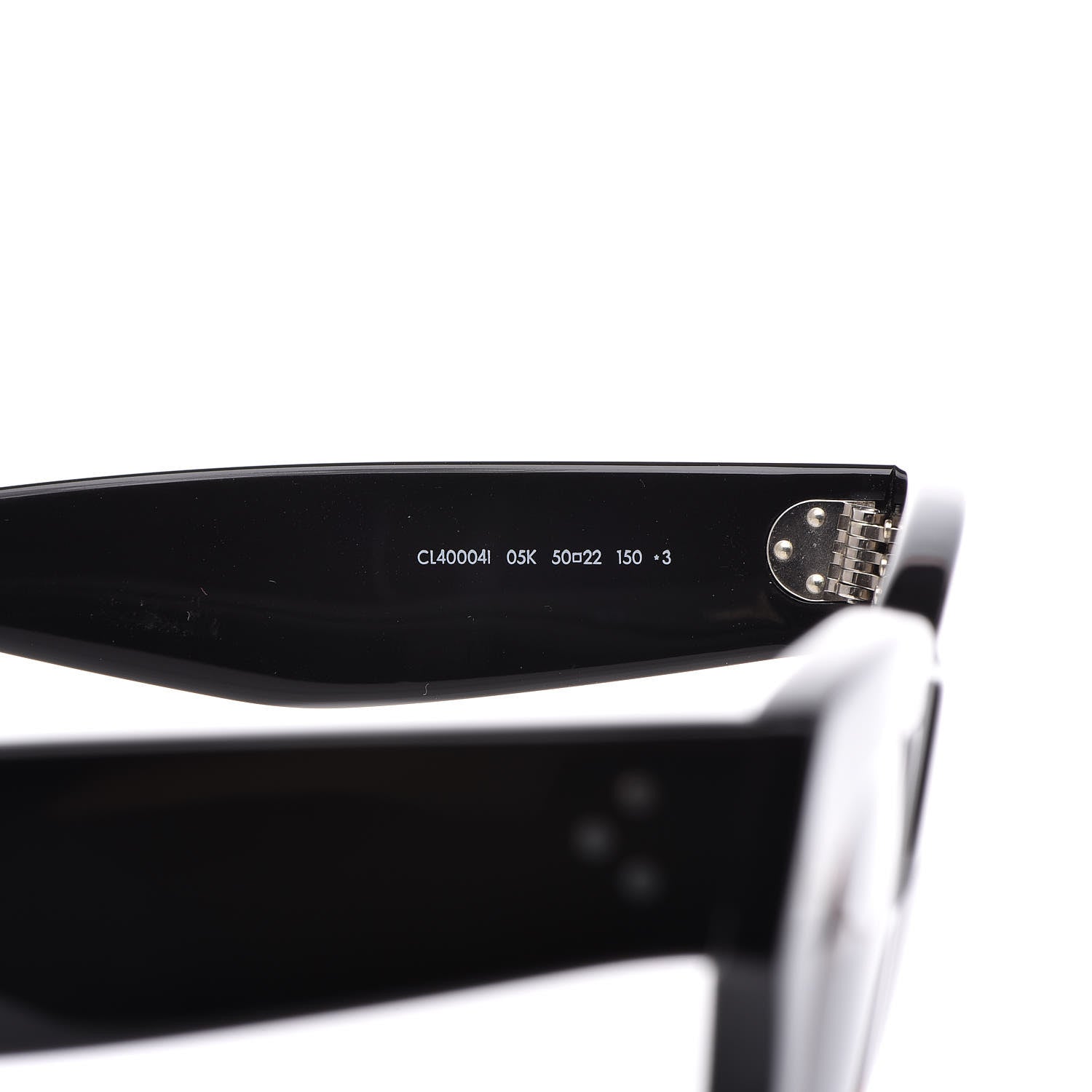 Celine Acetate Cat Eye Sunglasses CL40004I Havana Black 6 of 10