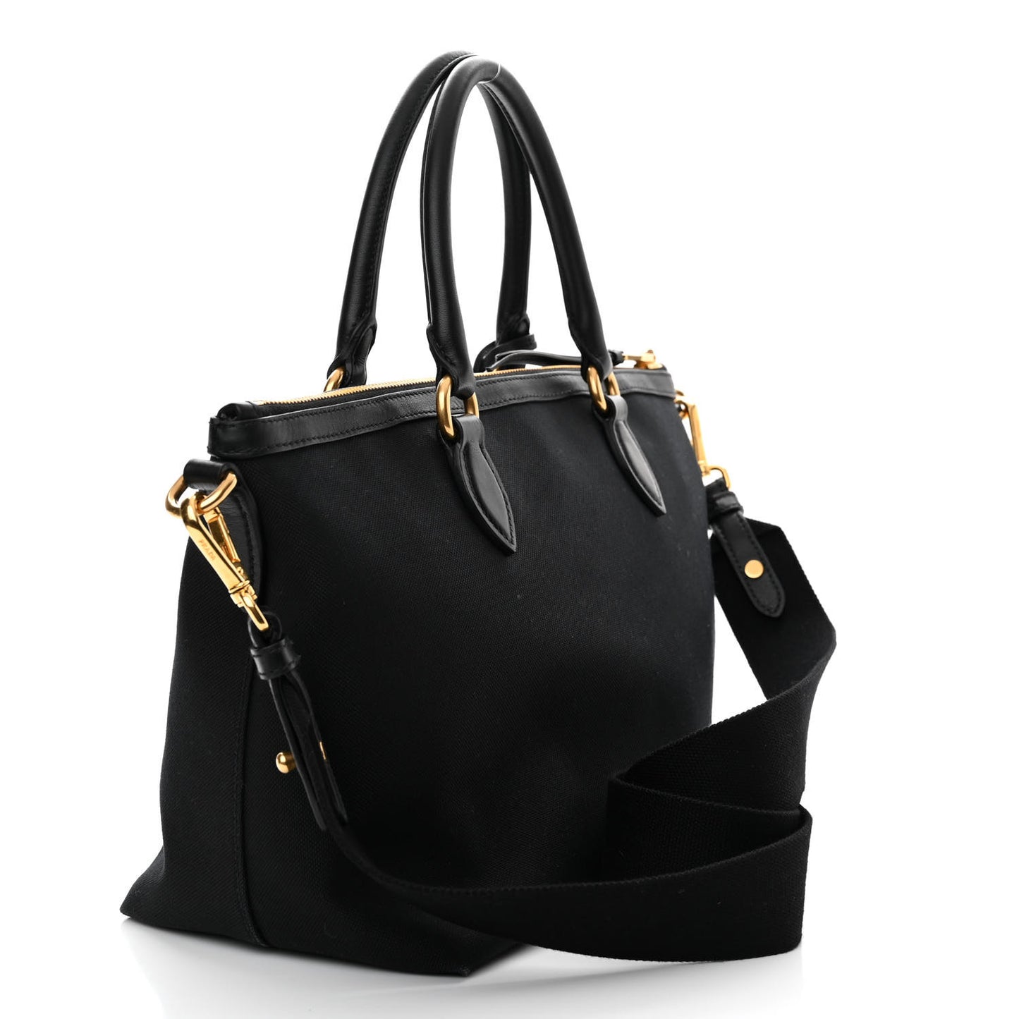 Jacquard Logo Tote Black