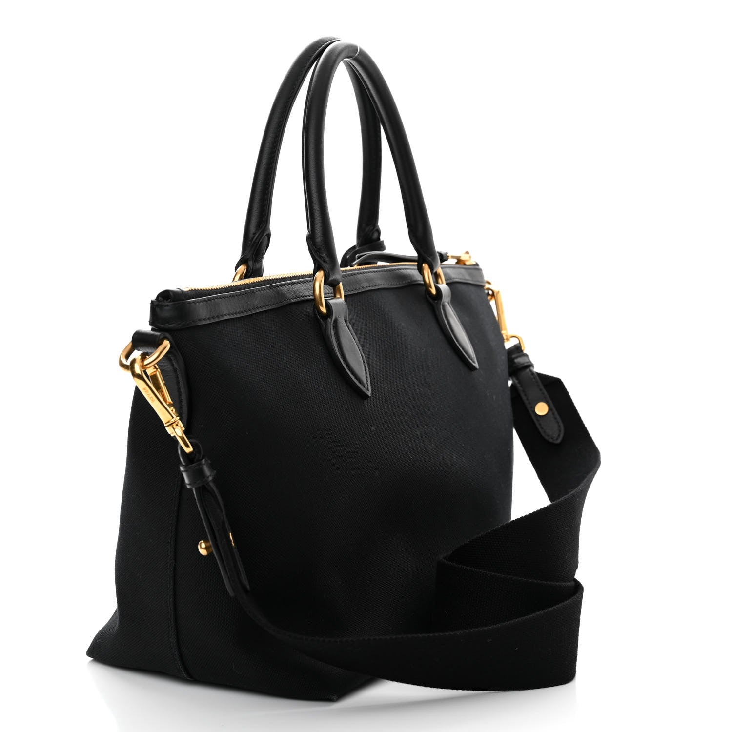 Prada Jacquard Logo Tote Black 3 of 10