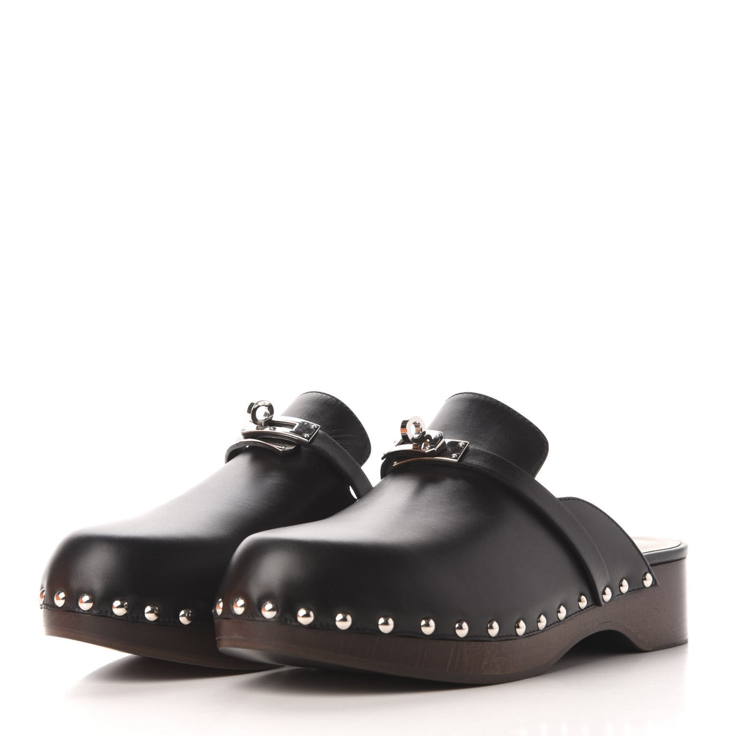 Calfskin Carlotta Mules 40 Black