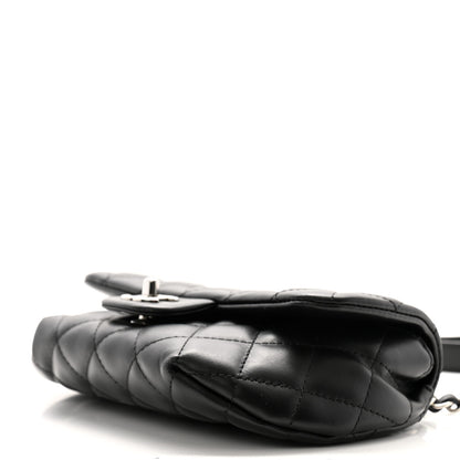 Chanel Calfskin Quilted CC Uniform Flap Belt Bag Black 10 of 11