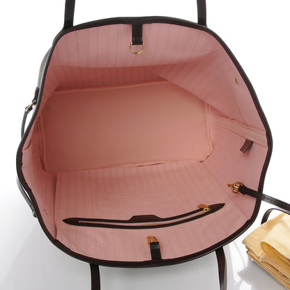 Louis Vuitton Damier Ebene Neo Neverfull MM Rose Ballerine 5 of 7