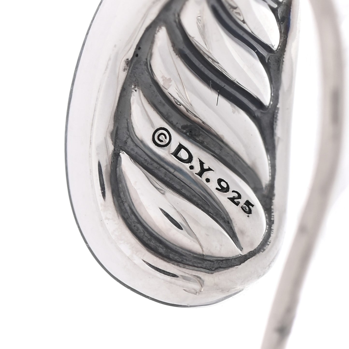 Sterling Silver Diamond 15mm Pure Form Earrings
