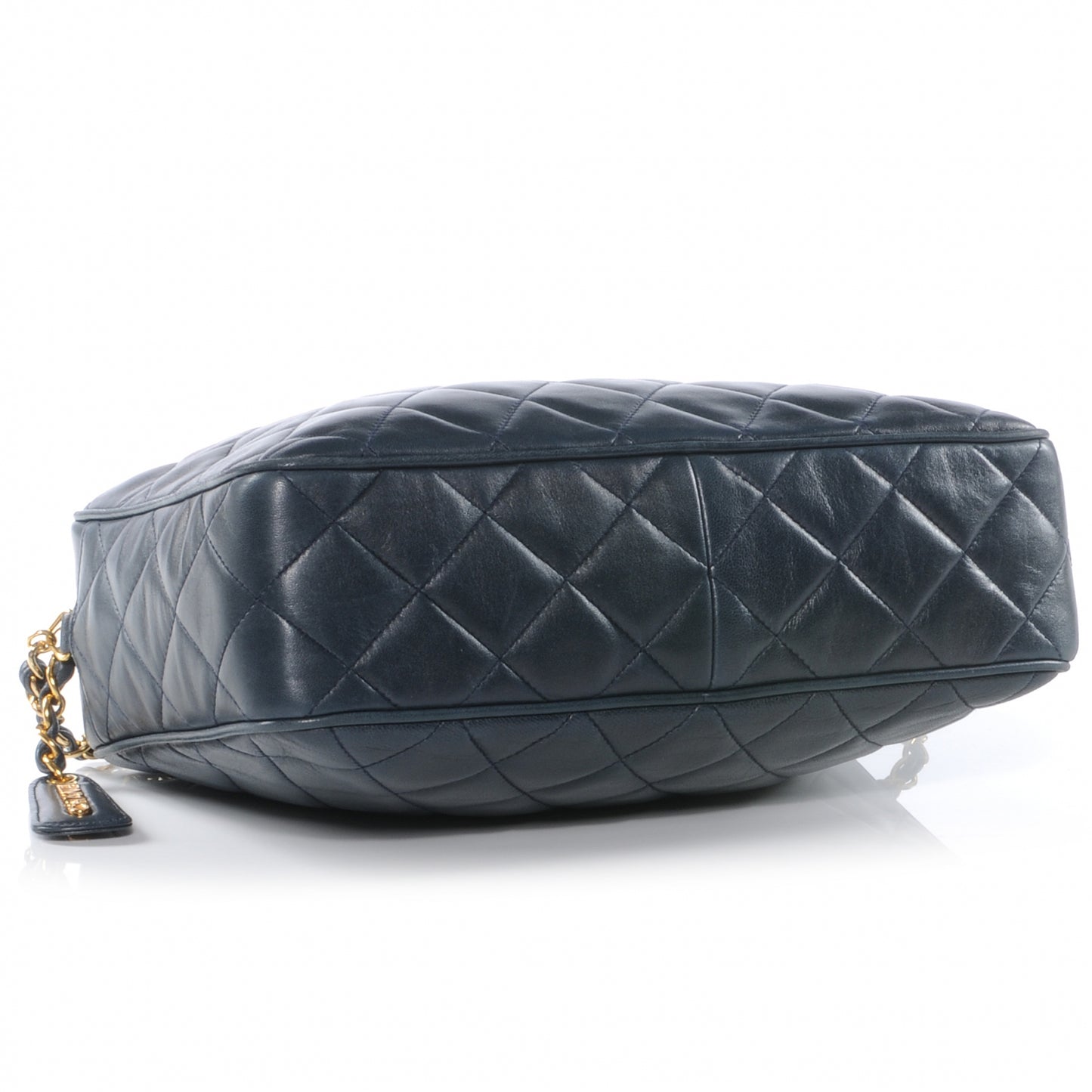 Lambskin Quilted Camera Case Navy