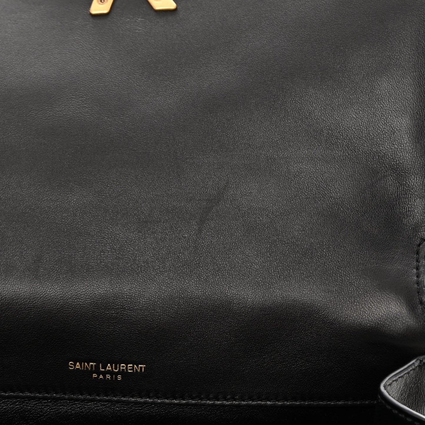 Lambskin Quilted Monogram Medium Solferino Satchel Black