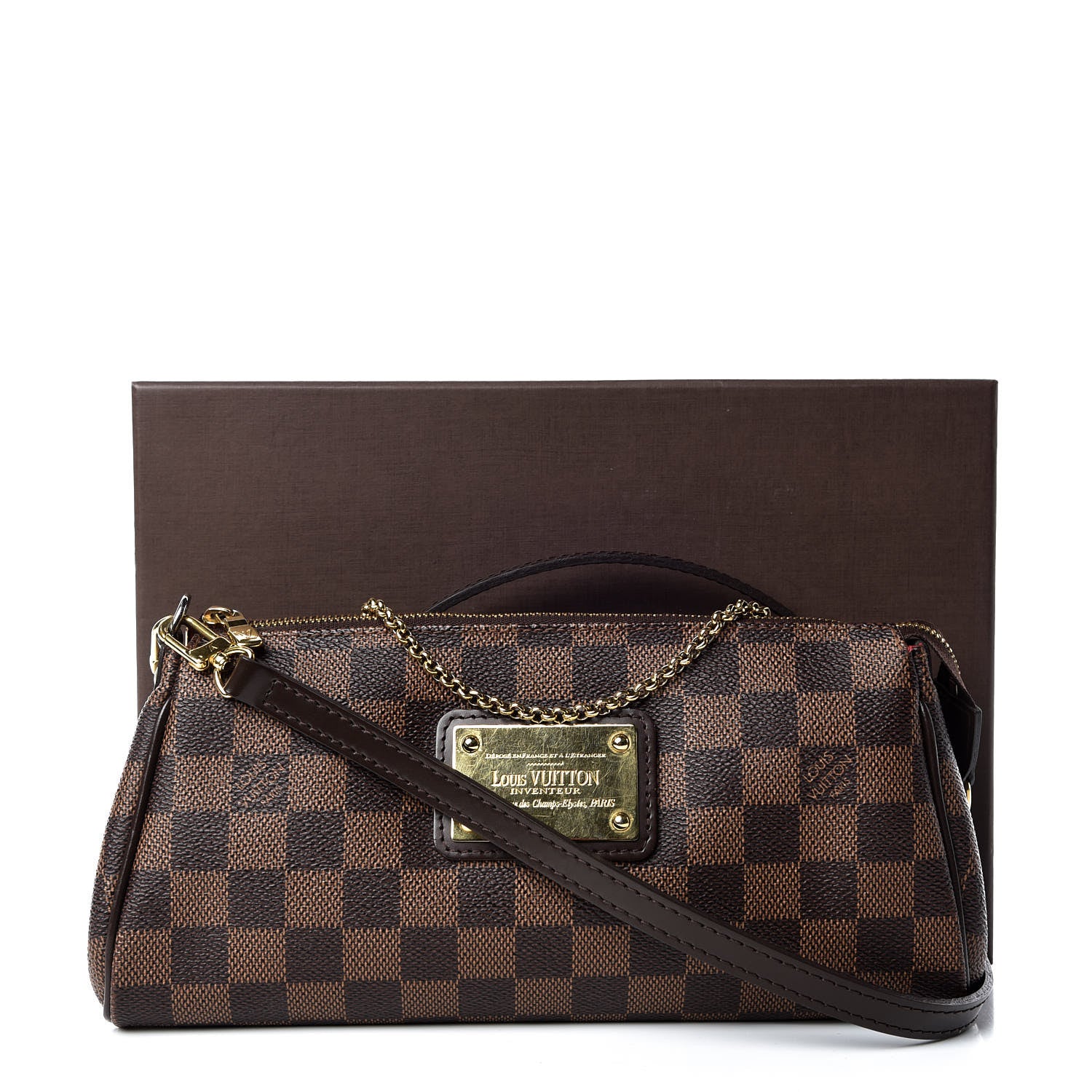 Louis Vuitton Damier Ebene Eva Clutch 11 of 11