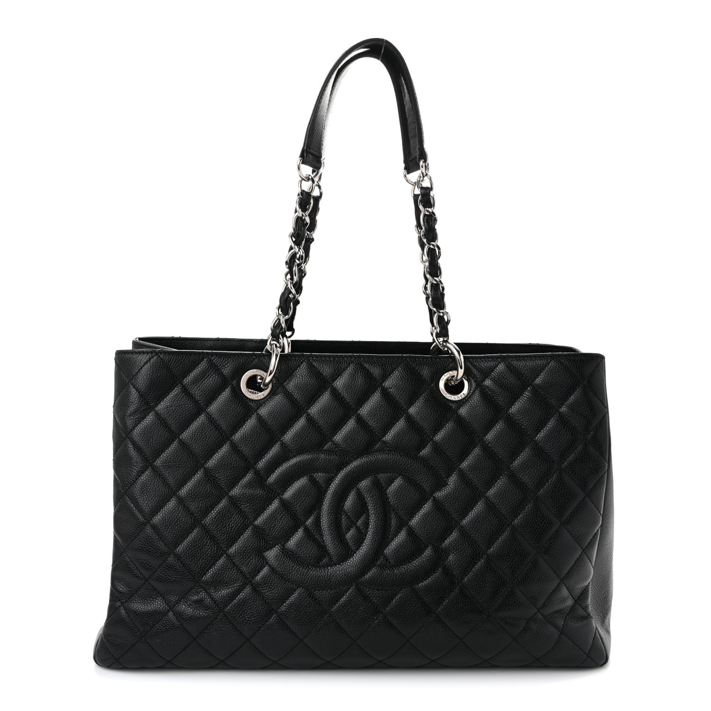 Caviar Quilted XL Grand Shopping Tote GST Black