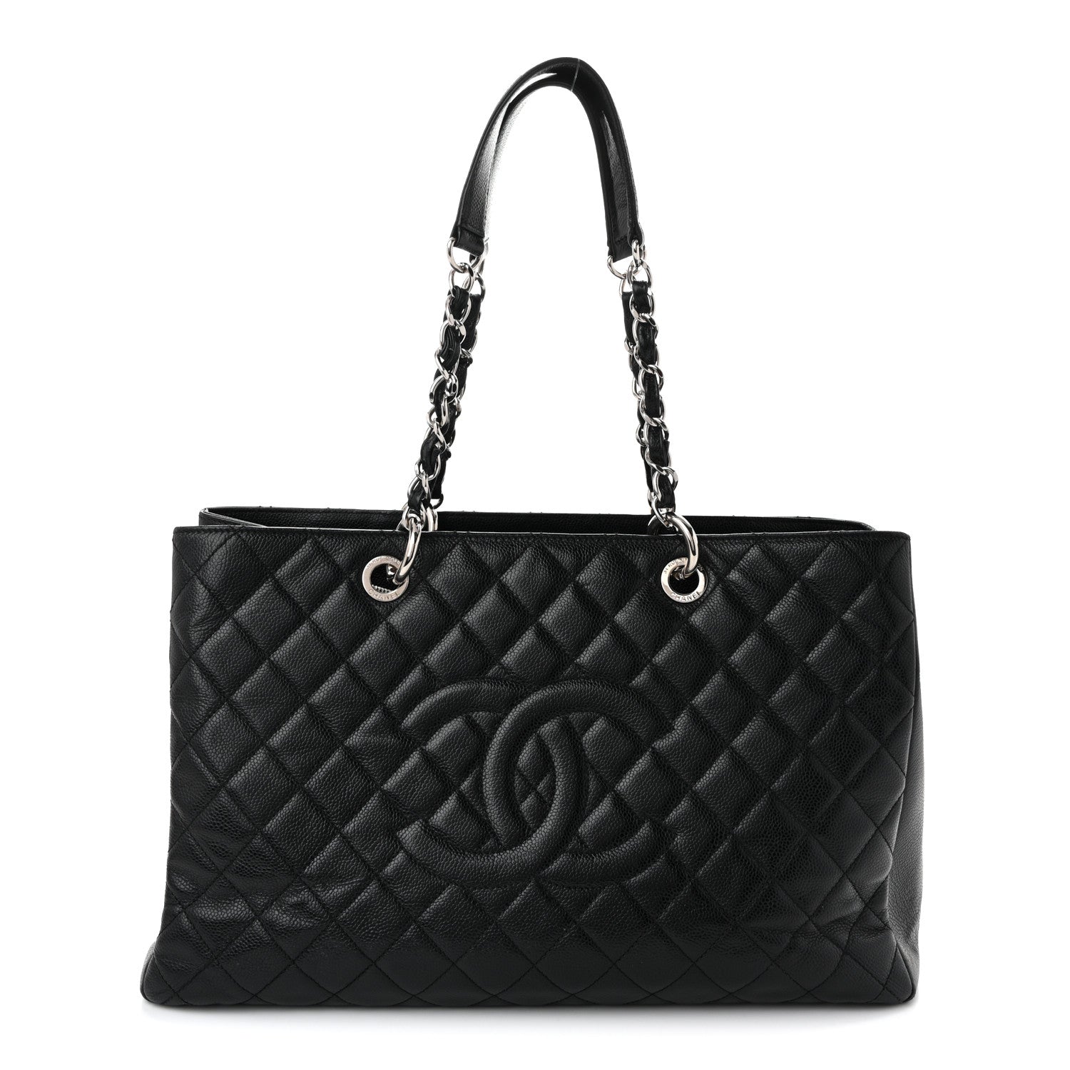 Chanel Caviar Quilted XL Grand Shopping Tote GST Black 1 of 10