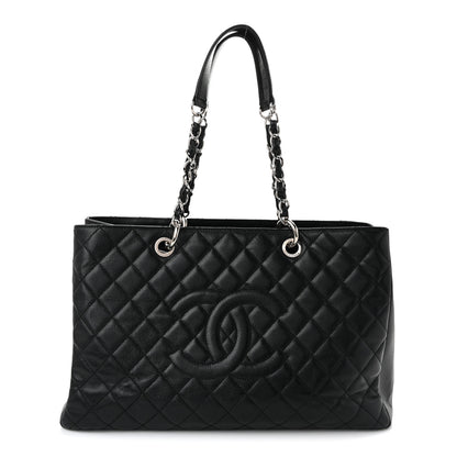 Chanel Caviar Quilted XL Grand Shopping Tote GST Black 1 of 10