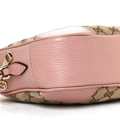 Gucci Monogram Mini Bree Messenger Bag Beige Soft Pink 10 of 11