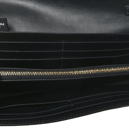 Fendi Vitello Liberty F is Fendi Studded Continental Envelope Wallet On Chain Black 6 of 11