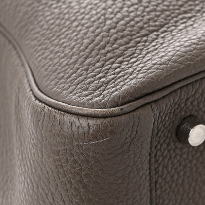 Hermes Taurillon Clemence Verso Lindy 34 Etain Bleu Indigo 12 of 15