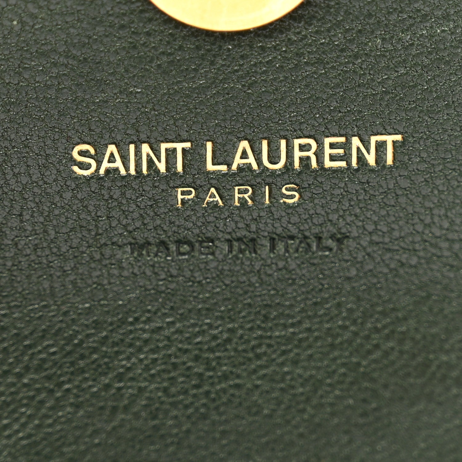 Saint Laurent Sheepskin Matelasse Chevron Monogram Mini College Bag New Vert Fonce 6 of 7