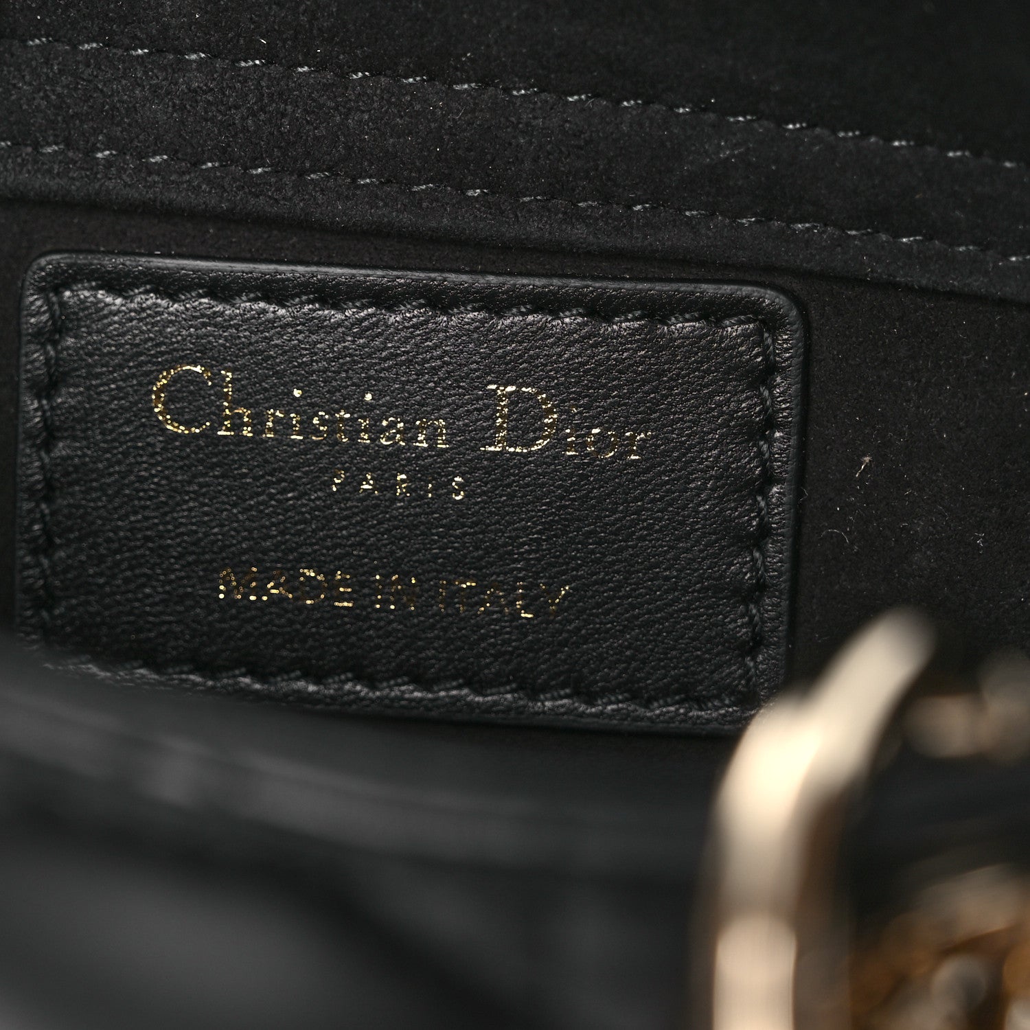 Christian Dior Lambskin Cannage Micro Lady D-Joy Black 6 of 11