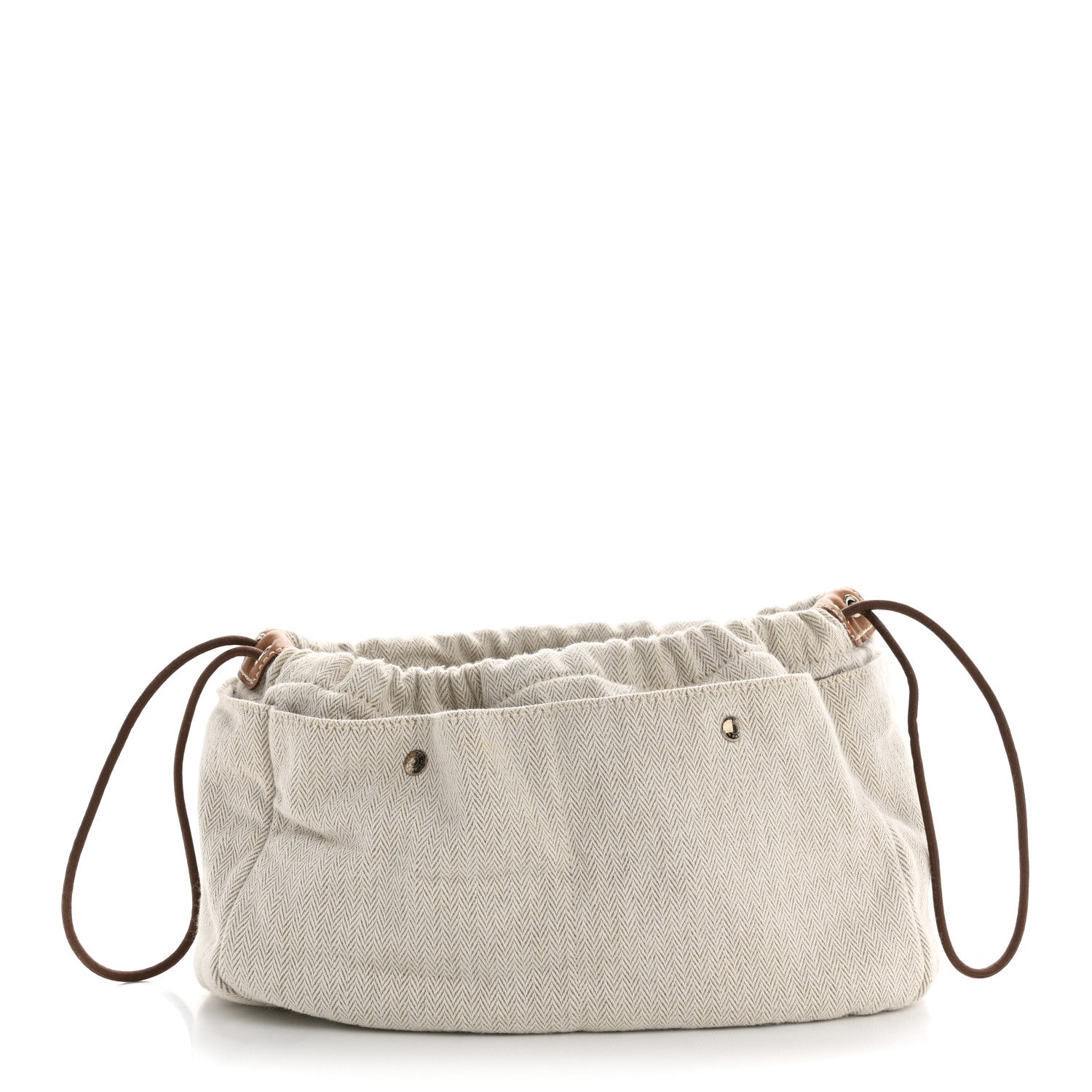 Hermes Canvas Barenia Fourbi 25 MM Pouch Naturel Fauve 1 of 9