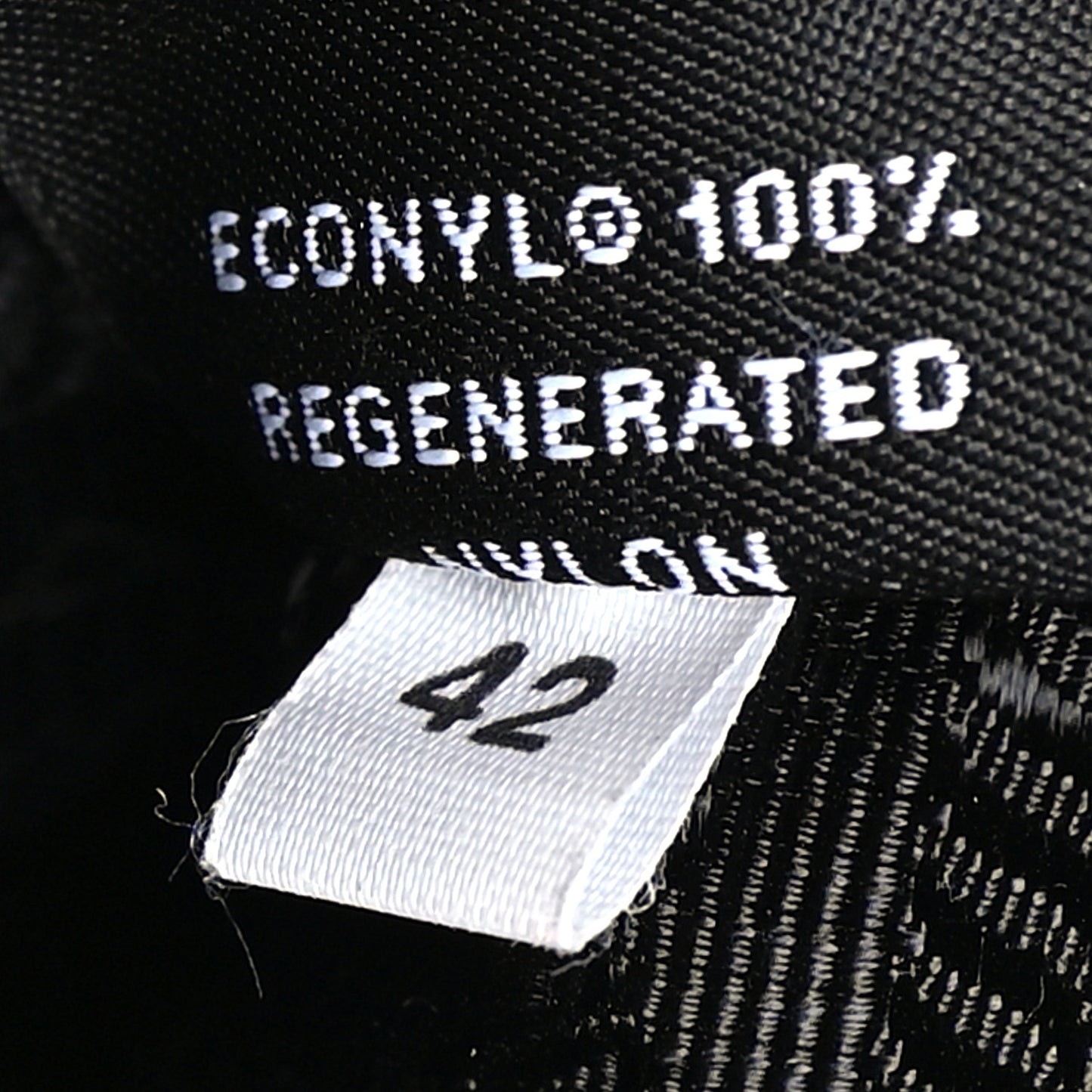 Re-Nylon Saffiano Stitched Re-Edition 1995 Chaine Drawstring Bucket Bag Black