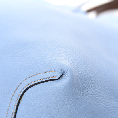 Gucci Cellarius Calfskin Bi-Color Medium Ramble Reversible Tote Nut Brown Mineral Blue 9 of 25