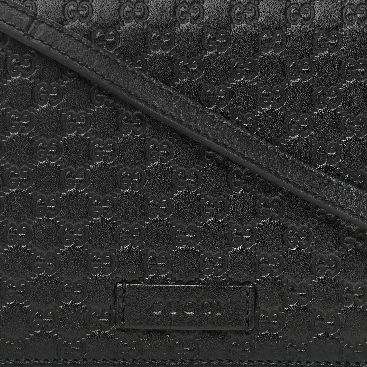 Gucci Microguccissima Crossbody Wallet Black 7 of 10