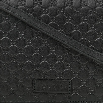 Gucci Microguccissima Crossbody Wallet Black 7 of 10