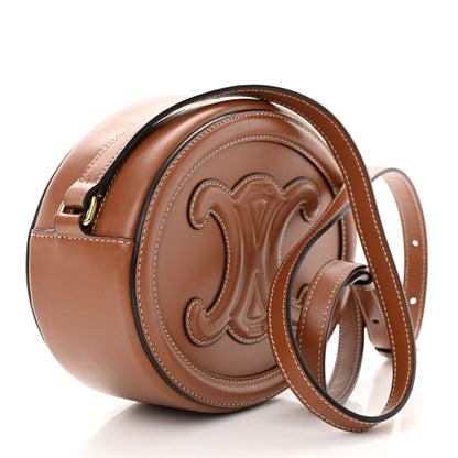 Celine Smooth Calfskin Cuir Triomphe Oval Bag Tan 3 of 11