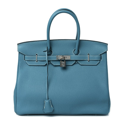 Hermes Togo Birkin 35 Blue Jean 1 of 30