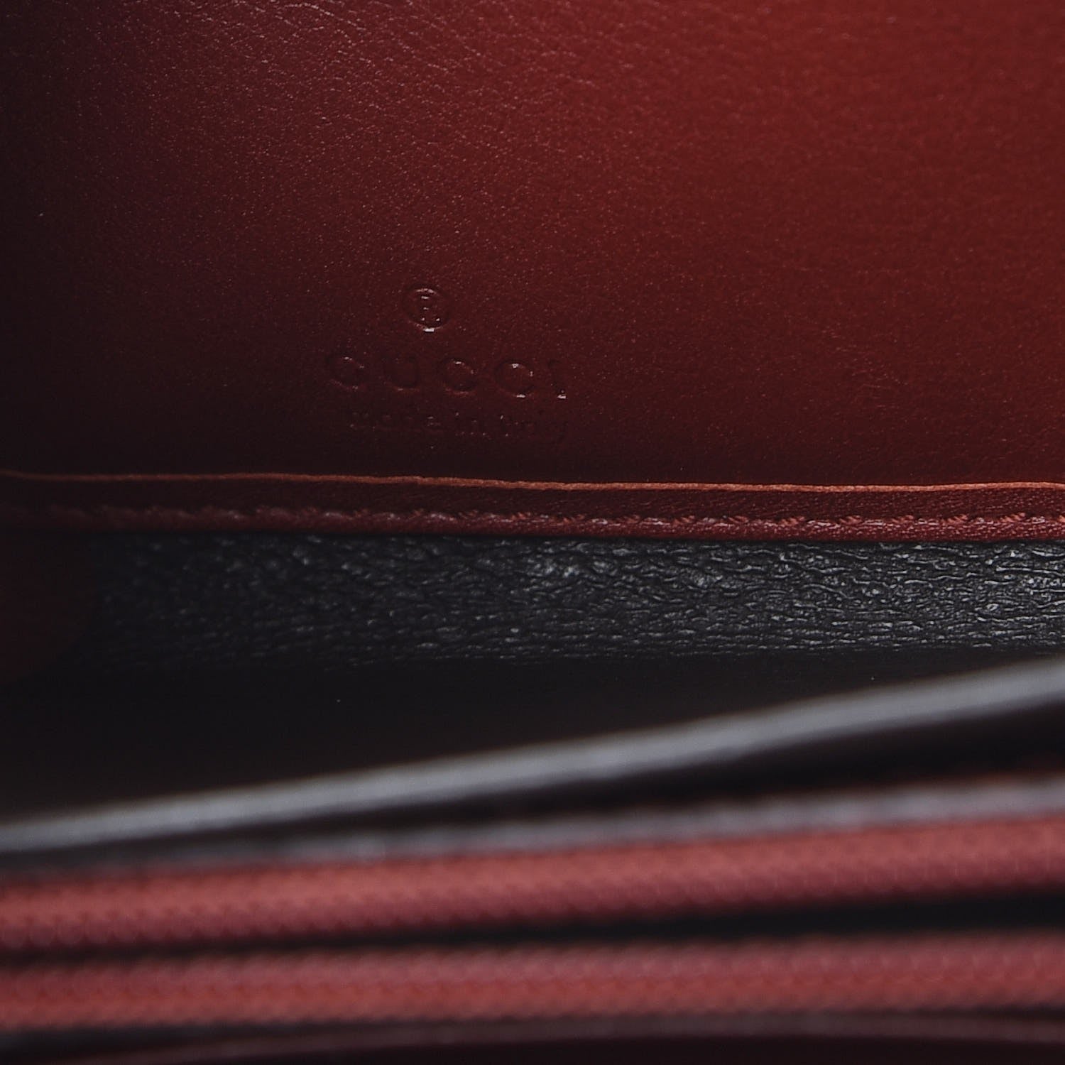 Gucci Guccissima Sukey Zip Around Wallet Red 6 of 8
