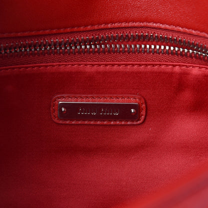 Miu Miu Nappa Matelasse Messenger Fuoco 6 of 11