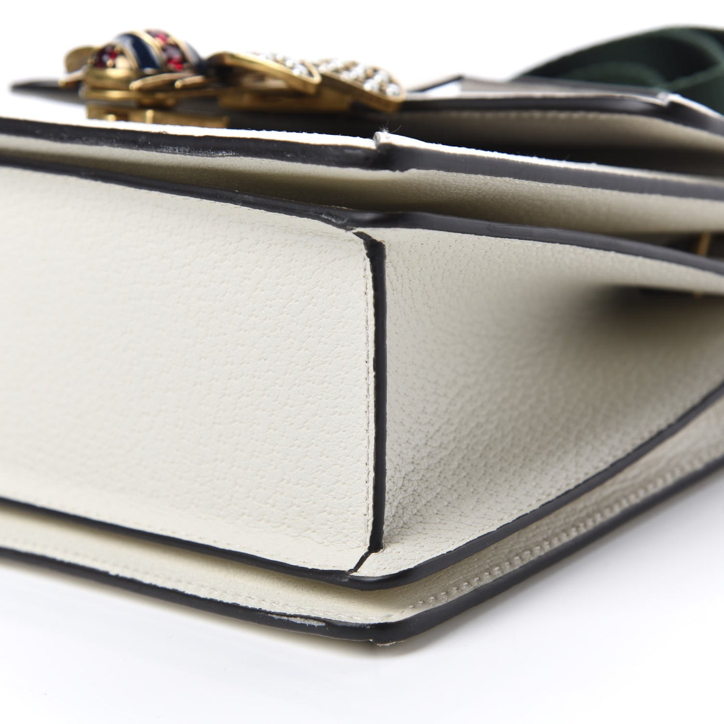 GG Supreme Monogram Small Queen Margaret Top Handle Bag White