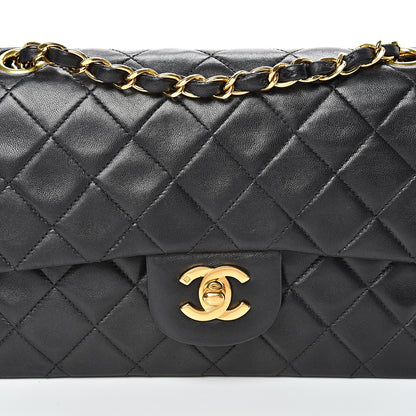 Chanel Lambskin Quilted Small Double Flap Black 8 of 16
