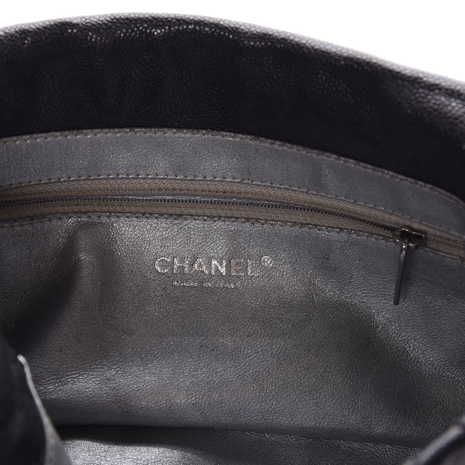 Chanel Glazed Caviar Quilted Modern Chain Flap Black 6 of 9