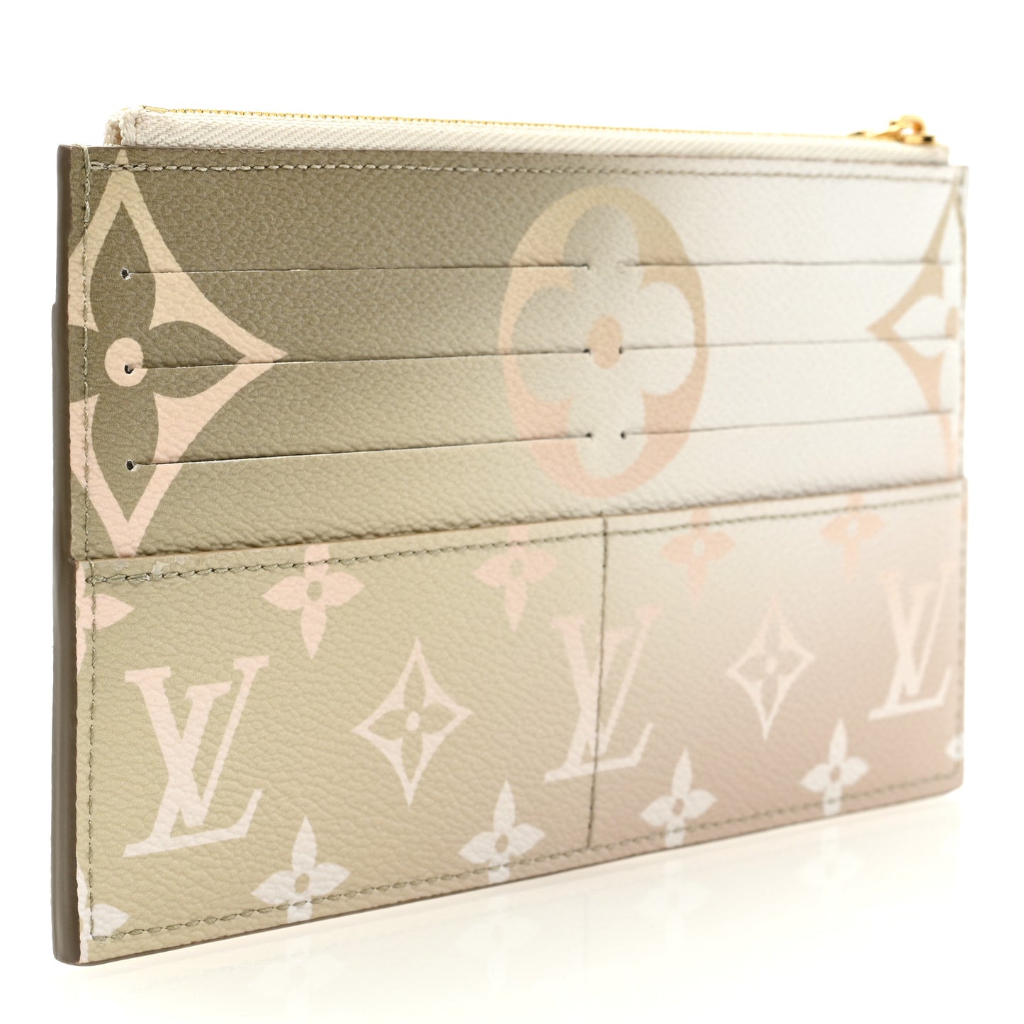 Monogram Giant Spring In The City Slim Purse Sunset Kaki