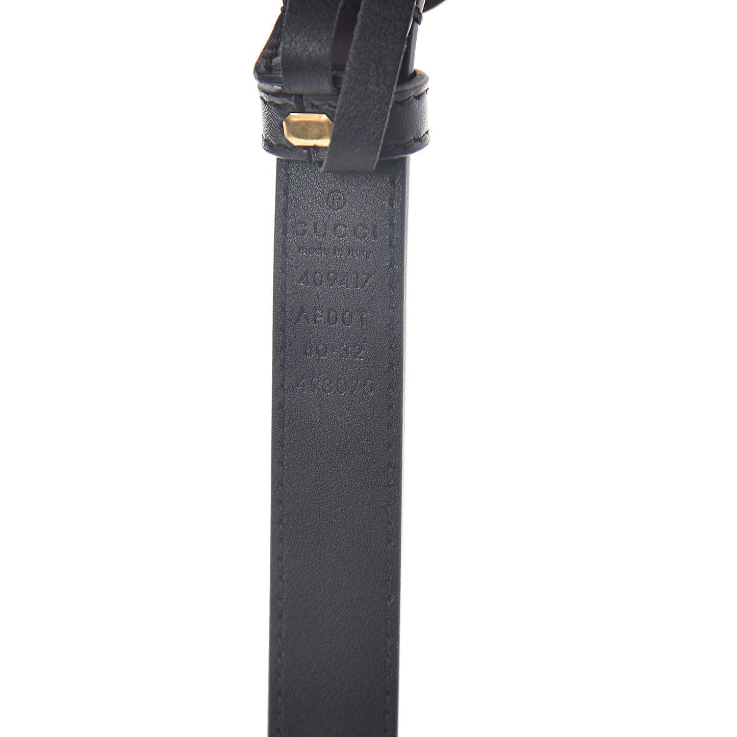 Calfskin Double G 20mm Belt 80 32 Black