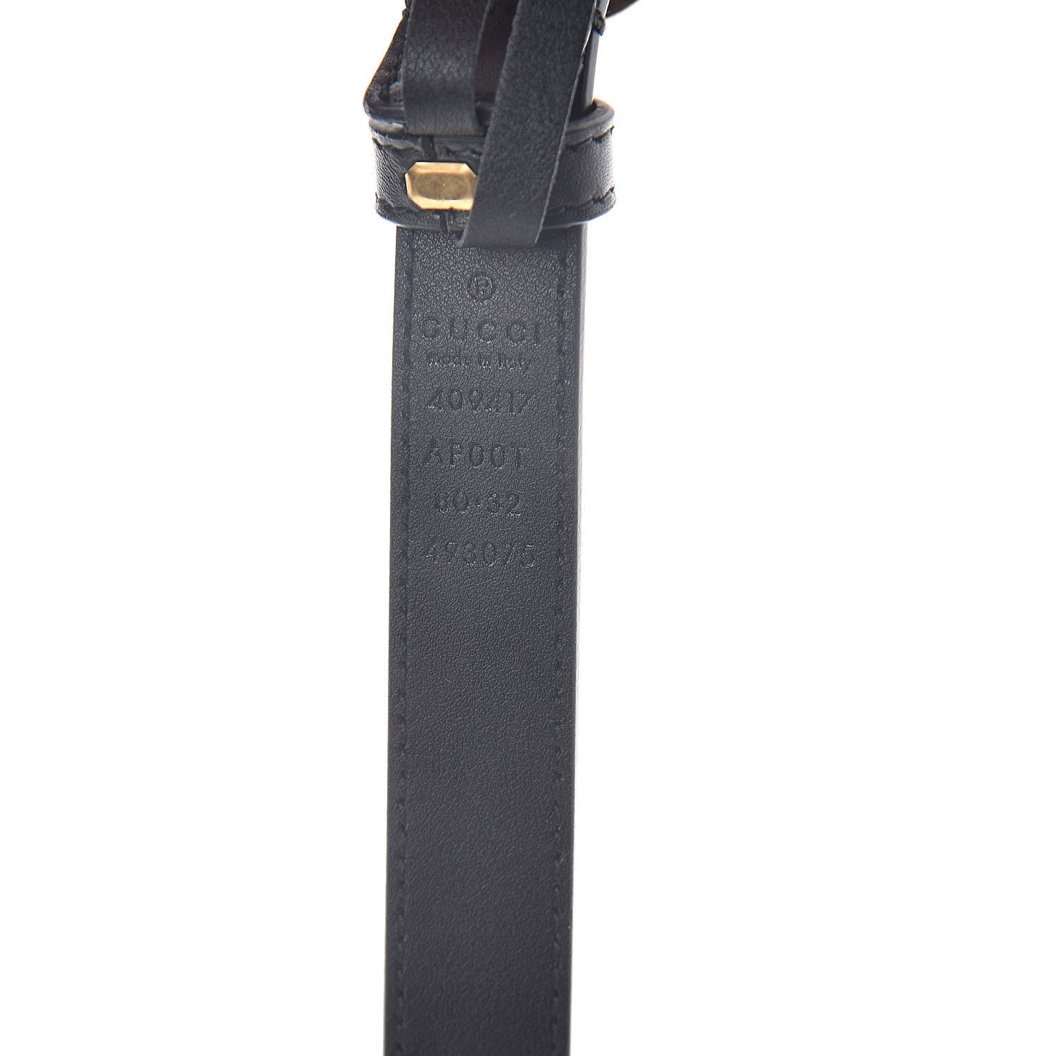 Gucci Calfskin Double G 20mm Belt 80 32 Black 6 of 6