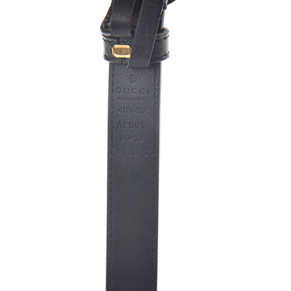 Gucci Calfskin Double G 20mm Belt 80 32 Black 6 of 6