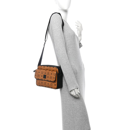 MCM Visetos Monogram Medium Aren Crossbody Cognac 2 of 10