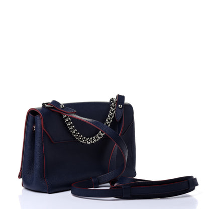 Louis Vuitton Calfskin Lockme II Chain Bag BB Marine Rouge 2 of 5