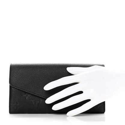 Louis Vuitton Empreinte Sarah Wallet NM Black 2 of 12