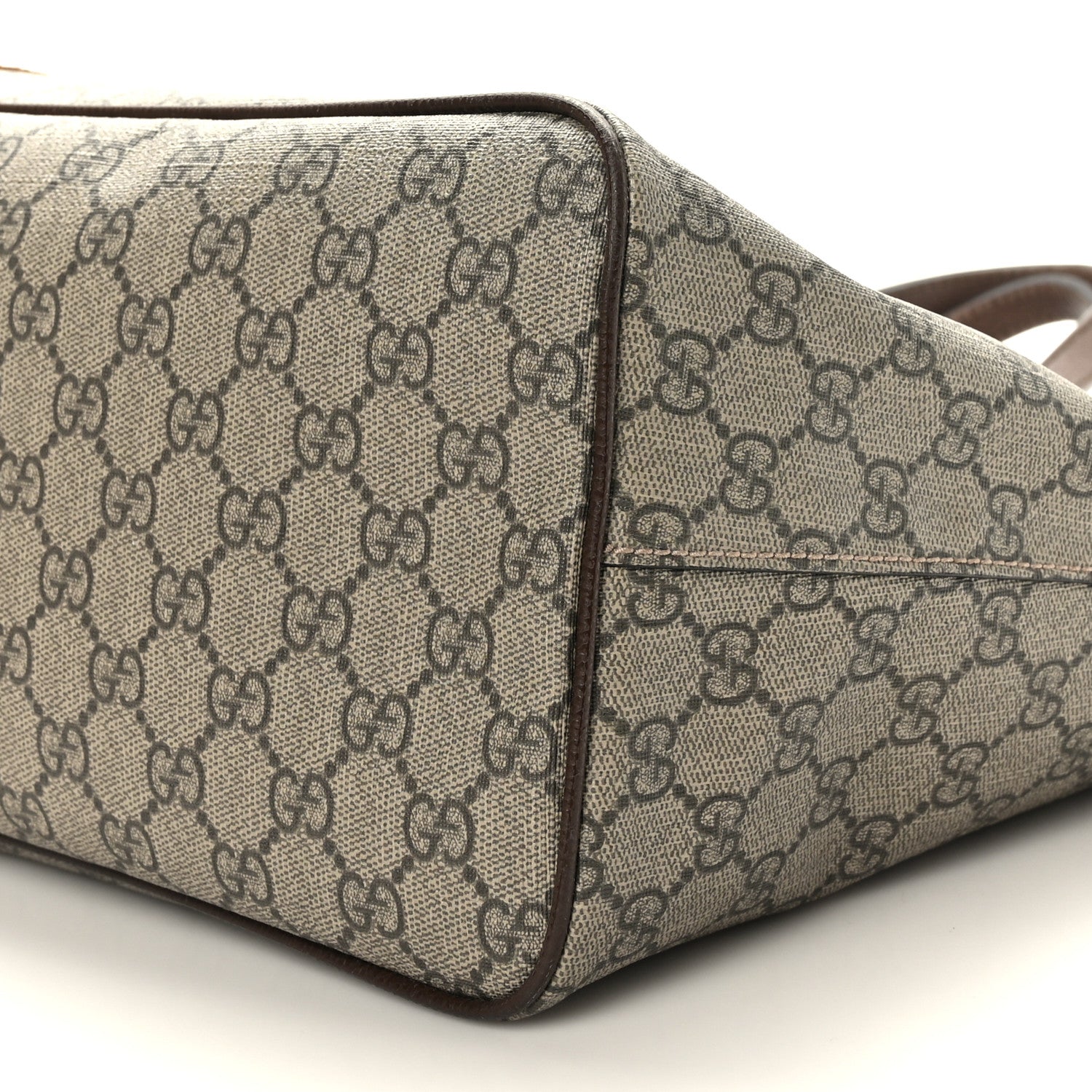 Gucci Soft GG Supreme Monogram Courrier Medium Crossbody Tote Beige New Acero 9 of 9