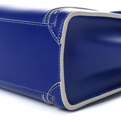 Celine Satin Calfskin Nano Debossed Luggage Inky Blue 8 of 11
