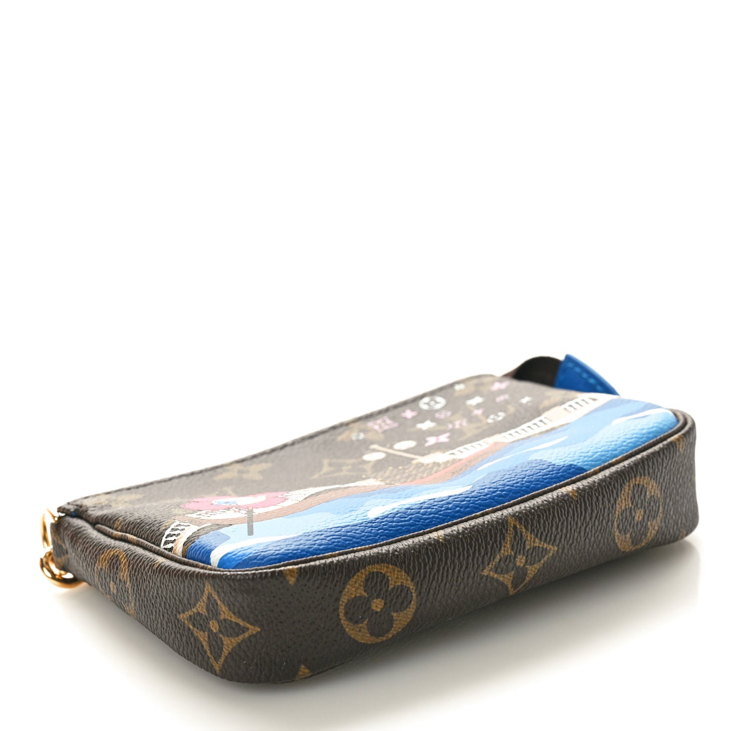 Monogram 2019 Christmas Animation Mini Venice Pochette Accessories Blue