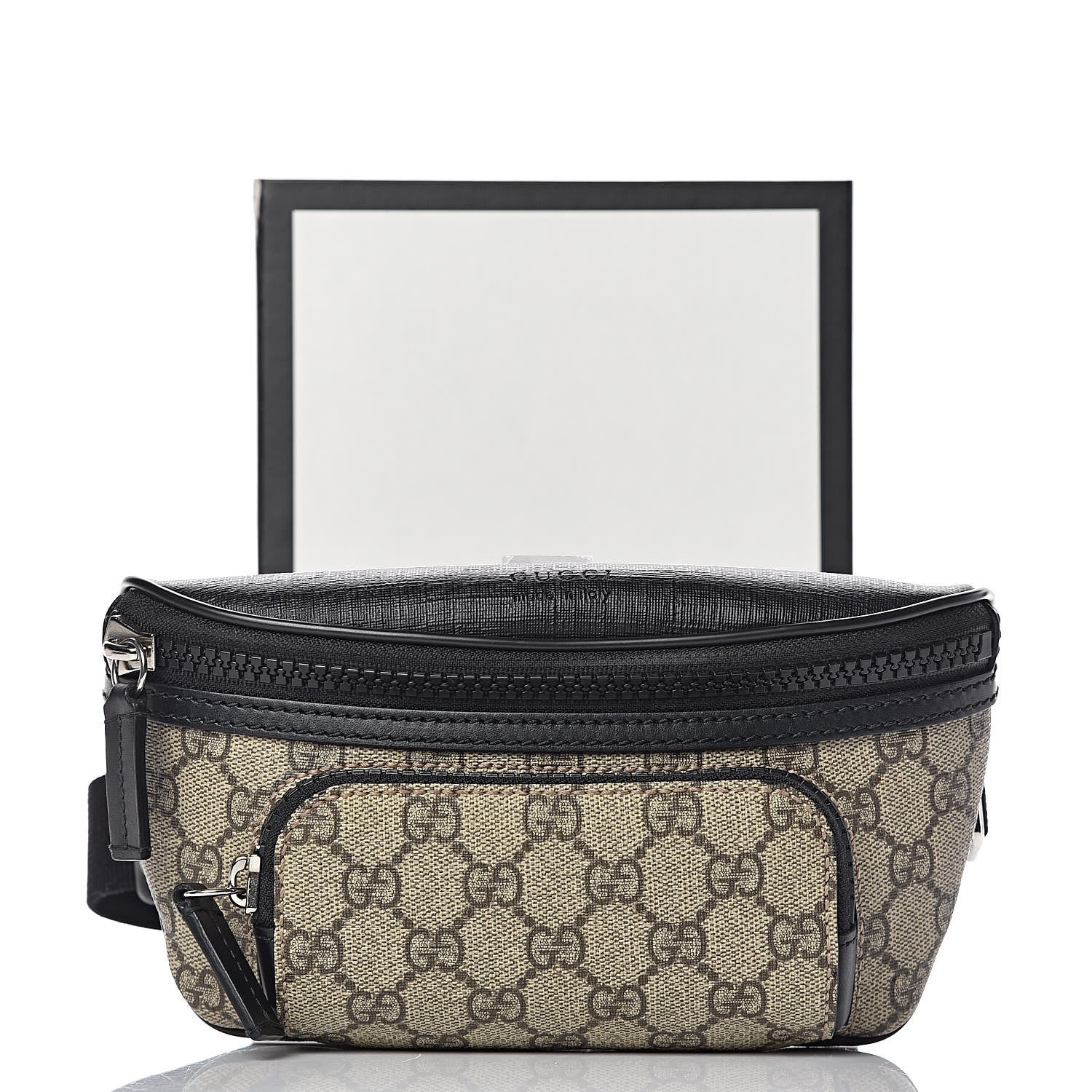 Gucci GG Supreme Monogram Belt Bag Black 11 of 11