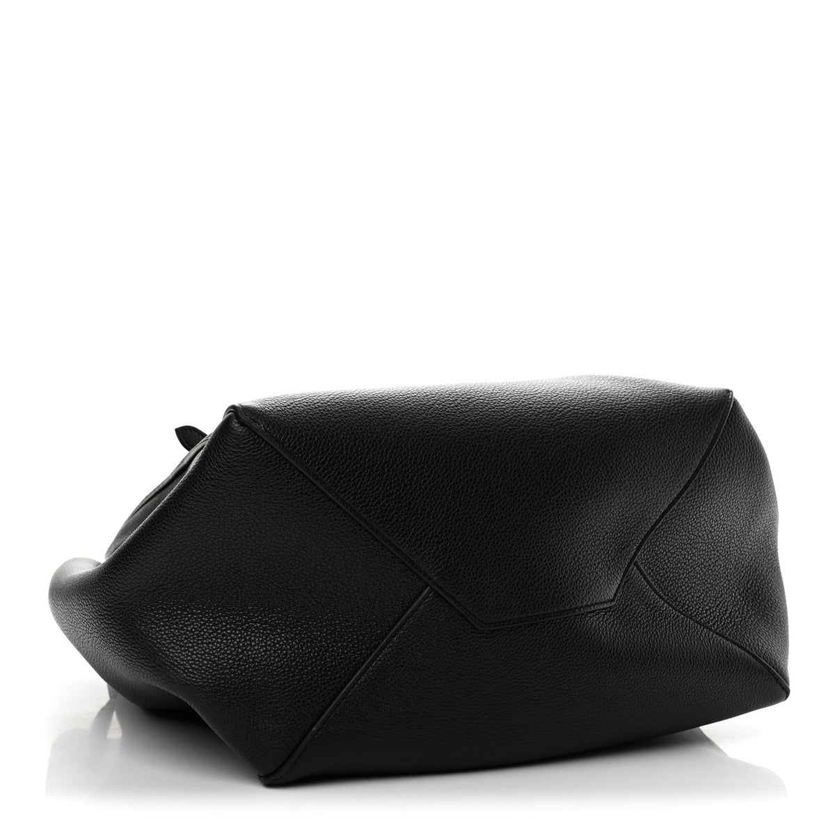 Soft Grained Calfskin Small Belt Cabas Phantom Black