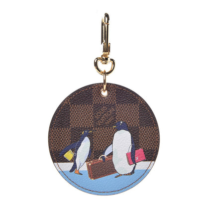 Louis Vuitton Damier Ebene Illustre Manchot Bag Charm Key Ring 1 of 4