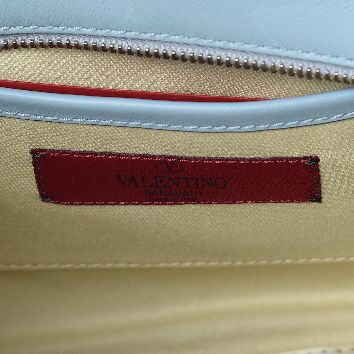 Valentino Garavani Vitello Mini Rockstud Double Handle Tote Sky Sorbet 6 of 11