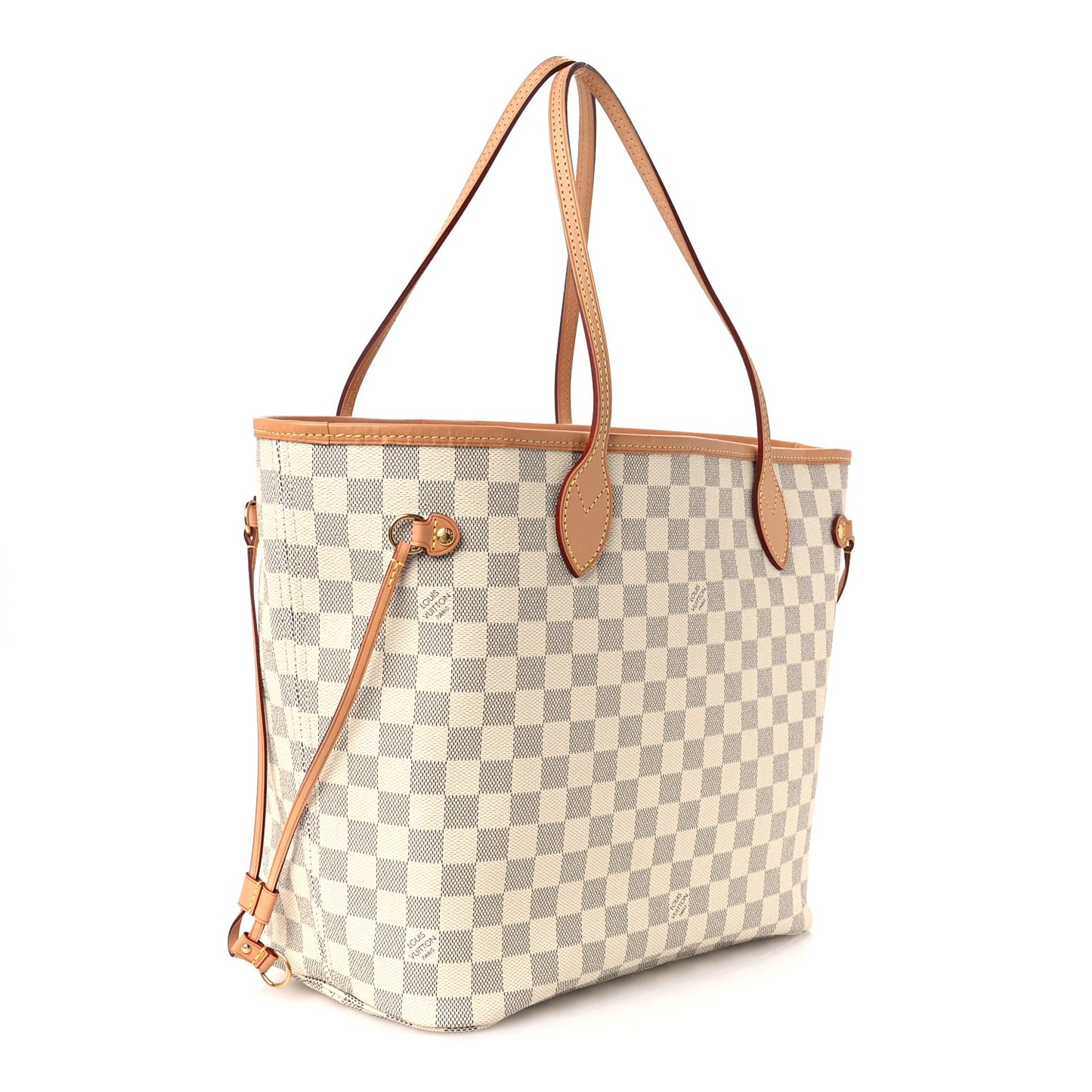 Damier Azur Neo Neverfull MM Rose Ballerine