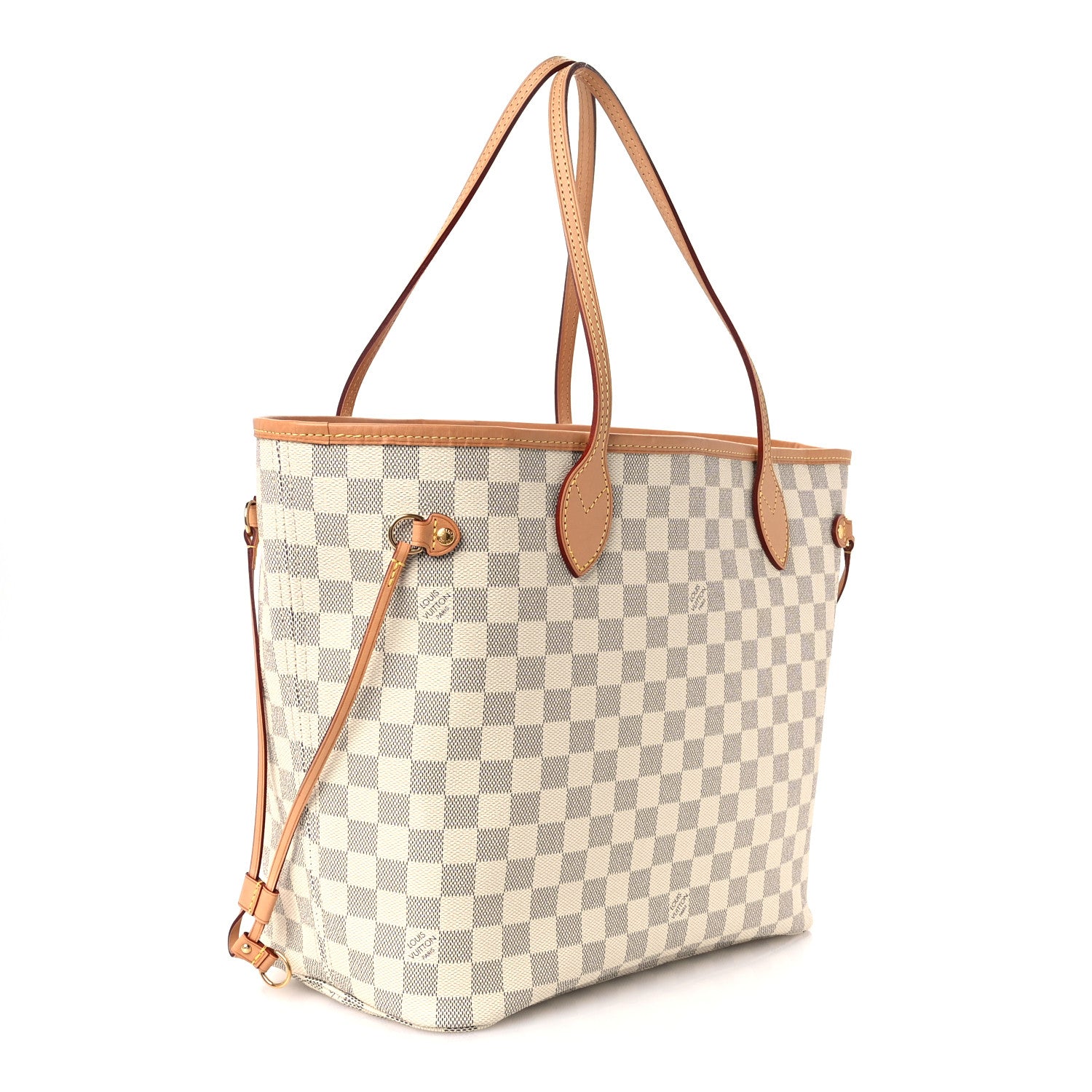 Louis Vuitton Damier Azur Neo Neverfull MM Rose Ballerine 4 of 11
