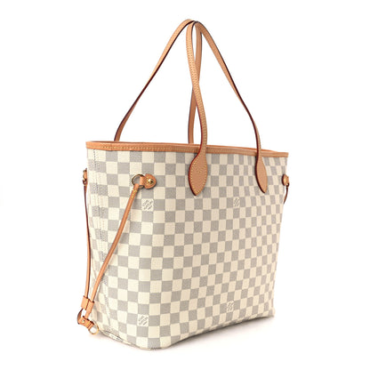 Louis Vuitton Damier Azur Neo Neverfull MM Rose Ballerine 4 of 11