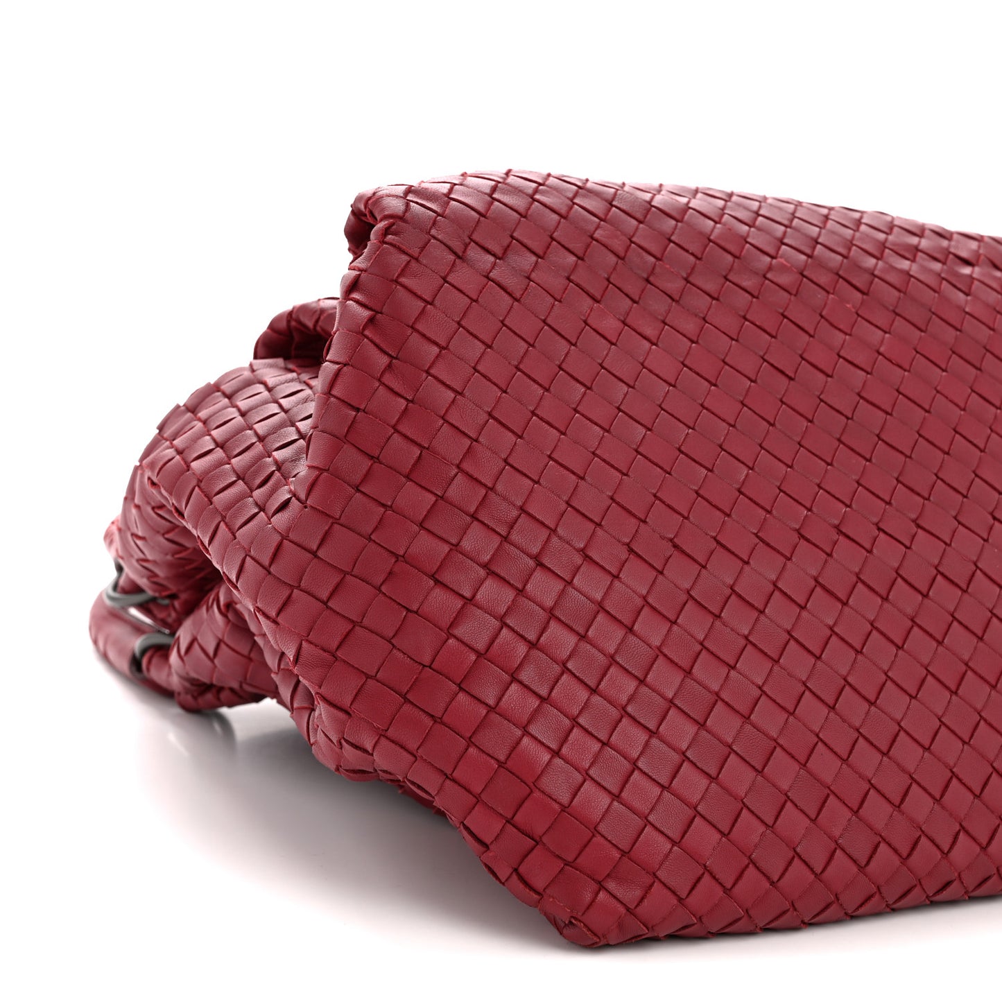 Nappa Intrecciato Parachute Bag Cassis