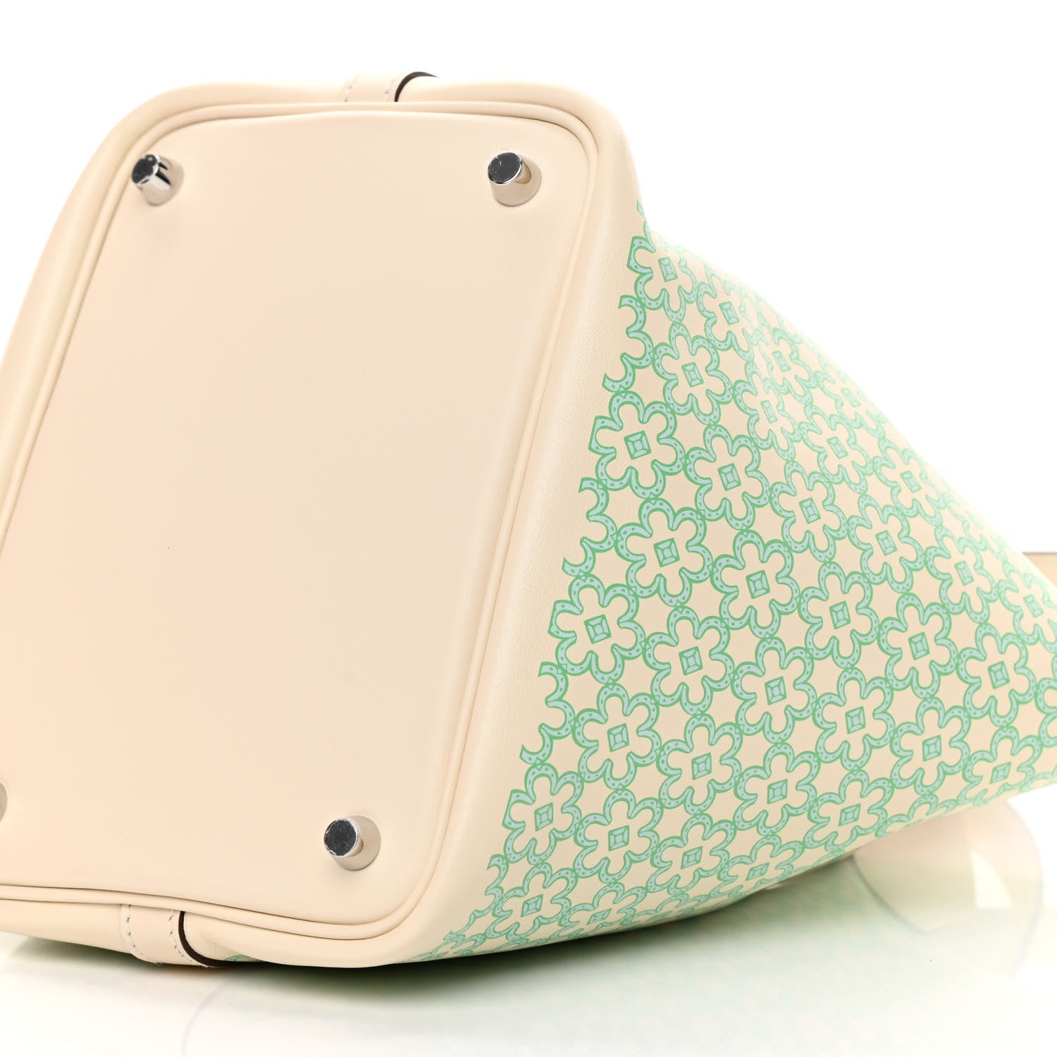 Hermes Swift Lucky Daisy Picotin Lock 18 PM Nata Vert 10 of 11